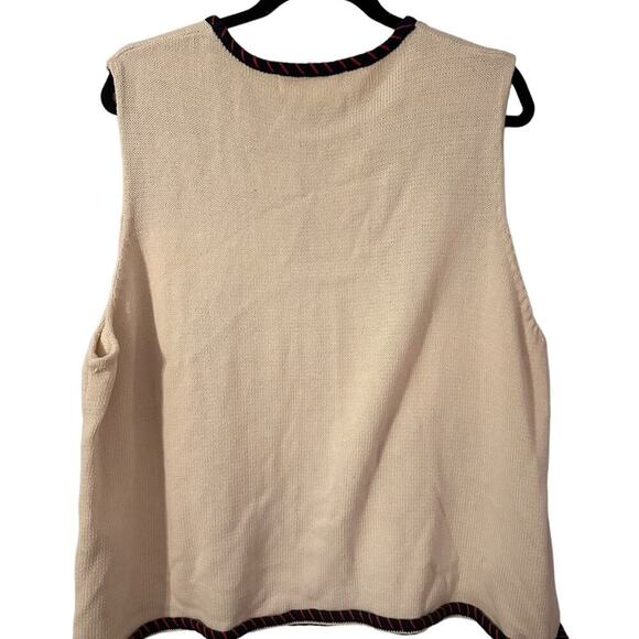 Norm Thompson Star Heart United States Flag Cotton Button Front Plus Size 2XL - Picture 2 of 4